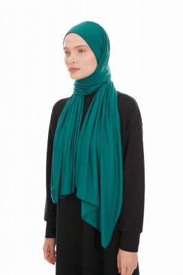 Farah - Dunkelgrün Jersey Hijab Kopftuch