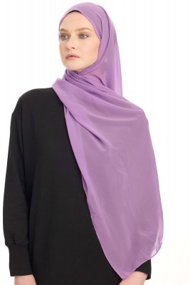 Chiffon Hijab - Helles Lila