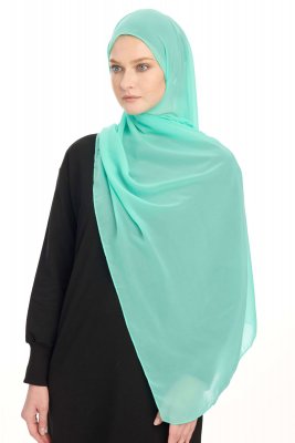 Chiffon Hijab - Minzgrün