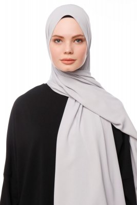 Aylin - Hellgrau Medine Silk Hijab - Gülsoy