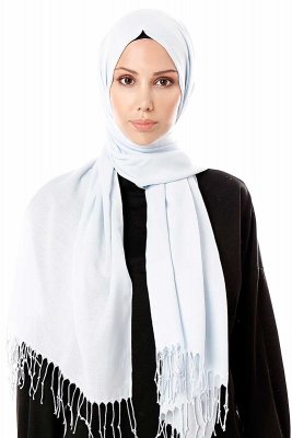 Aysel - Hellblau Pashmina Hijab - Gülsoy