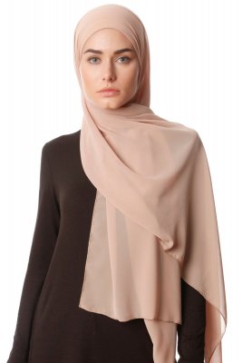 Derya - Beige Praktisch Chiffon Hijab