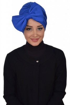 Julia - Blau Baumwolle Turban - Ayse Turban