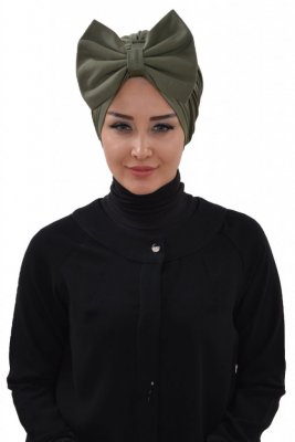 Julia - Khaki Baumwolle Turban