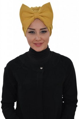 Julia - Senf Baumwolle Turban - Ayse Turban