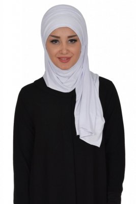 Rebecca - Weiß Baumwolle Turban - Ayse Turban