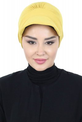 Sandra - Senf Baumwolle Turban - Ayse Turban