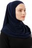 Esma - Navy Blau Amira Hijab - Firdevs