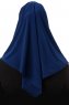 Esma - Leichte Navy Blau Amira Hijab - Firdevs