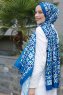 Spring Gemusterter Twill Hijab - Sal Evi