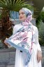 Pink Breeze Gemusterter Twill Hijab - Sal Evi