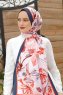 Honeysuckle Gemusterter Twill Hijab - Sal Evi
