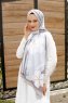 Daisy Gemusterter Twill Hijab - Sal Evi