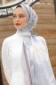 Daisy Gemusterter Twill Hijab - Sal Evi