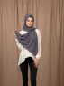 Yildiz - Anthrazit Crepe Chiffon Hijab