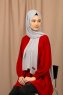 Yildiz - Silver Crepe Chiffon Hijab