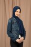 Yildiz - Navy Blau Crepe Chiffon Hijab