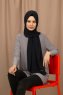 Yildiz - Dunkel Navy Blau Crepe Chiffon Hijab