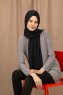 Yildiz - Dunkel Navy Blau Crepe Chiffon Hijab