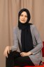 Yildiz - Dunkel Navy Blau Crepe Chiffon Hijab