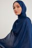 Berrak - Navy Blau Janjanli Hijab
