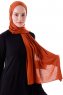 Seda - Ziegelrot Jersey Hijab - Ecardin
