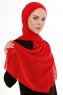 Derya - Rot Praktisch Chiffon Hijab