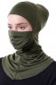 Damla - Khaki Ninja Hijab Maske Untertuch