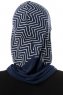 Silva Cross - Navy Blau One-Piece Al Amira Hijab