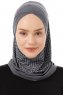 Silva Cross - Dunkelgrau One-Piece Al Amira Hijab