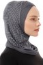 Silva Cross - Dunkelgrau One-Piece Al Amira Hijab