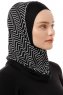 Silva Plain - Schwarz & Weiß One-Piece Al Amira Hijab