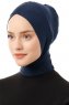 Elnara - Navy Blau Cross Hijab Untertuch