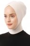 Elnara - Beige Cross Hijab Untertuch