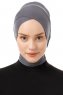 Elnara - Dunkelgrau Cross Hijab Untertuch