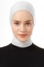 Elnara - Hellgrau Plain Hijab Untertuch