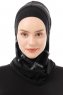Ekose Plain - Schwarz & Hellgrau One-Piece Al Amira Hijab