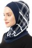 Ekose Plain - Navy Blau One-Piece Al Amira Hijab