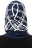 Ekose Plain - Navy Blau One-Piece Al Amira Hijab