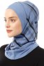 Ekose Plain - Indigo One-Piece Al Amira Hijab