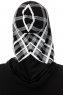 Ekose Cross - Schwarz & Weiß One-Piece Al Amira Hijab