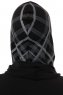 Ekose Cross - Schwarz & Hellgrau One-Piece Al Amira Hijab