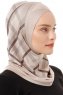 Ekose Cross - Helltaupe One-Piece Al Amira Hijab