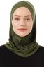 Ekose Cross - Khaki One-Piece Al Amira Hijab