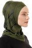 Ekose Cross - Khaki One-Piece Al Amira Hijab