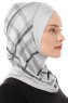 Ekose Cross - Hellgrau One-Piece Al Amira Hijab
