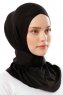 Ceren - Schwarz Praktisch Viscose Hijab