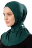 Ceren - Dunkelgrün Praktisch Viscose Hijab