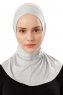 Ceren - Hellgrau Praktisch Viscose Hijab
