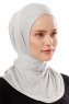 Ceren - Hellgrau Praktisch Viscose Hijab